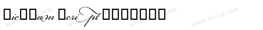 Bickham Script 400字体转换